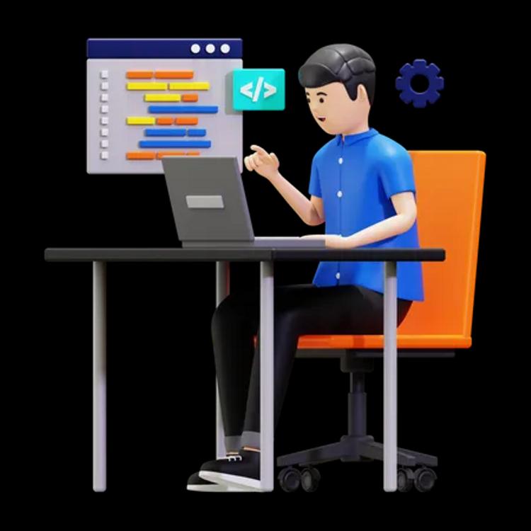 web developer illustration